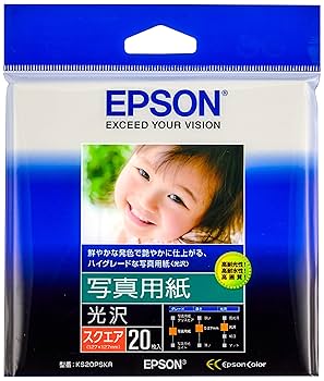 Amazon | エプソン 写真用紙＜光沢＞ 127mmX127mm スクエア 20